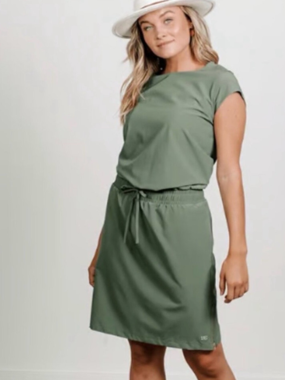 TALL XS Albion Fit Going Places Dress Heather Green